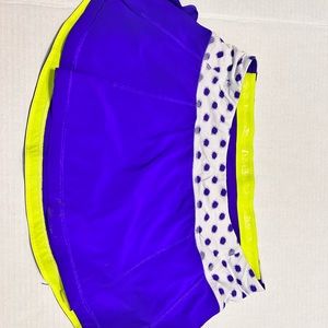 Lululemon- Presta Skirt-Purple, White and Lime Green